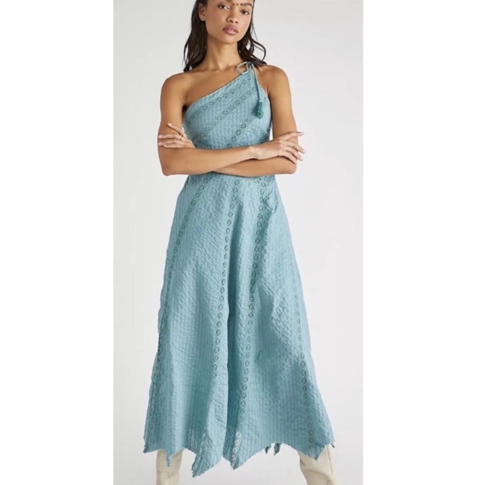 Free People Bella One Shoulder Maxi Midi Dress